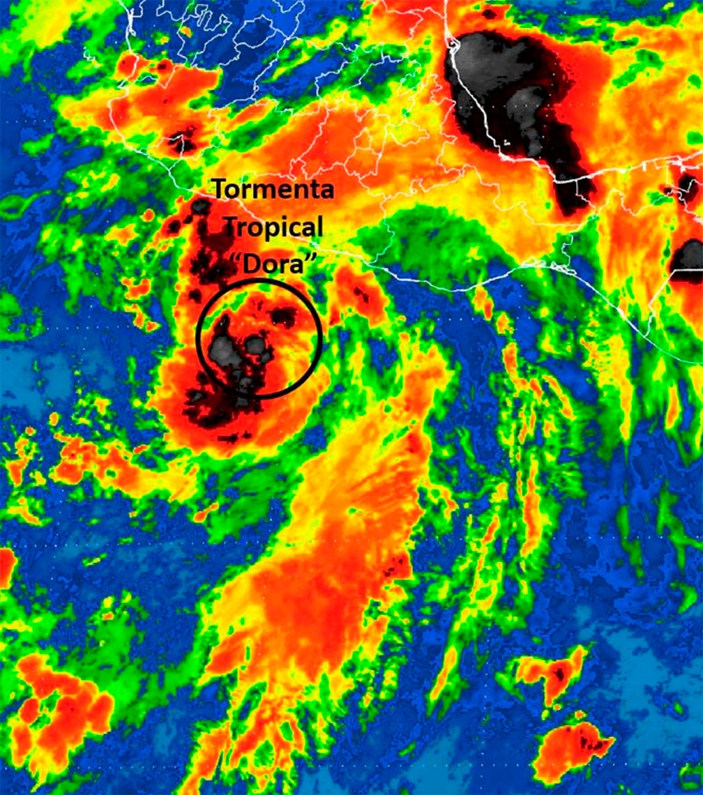 Depresi N Tropical Cuatro E Se Intensifica A Tormenta Tropical Dora