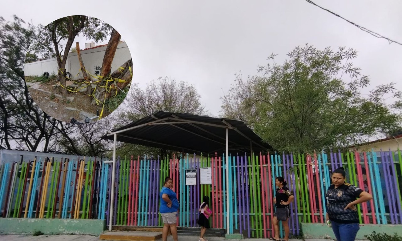 Cierran Kinder Por Barda A Punto De Caer Abandonan Obras