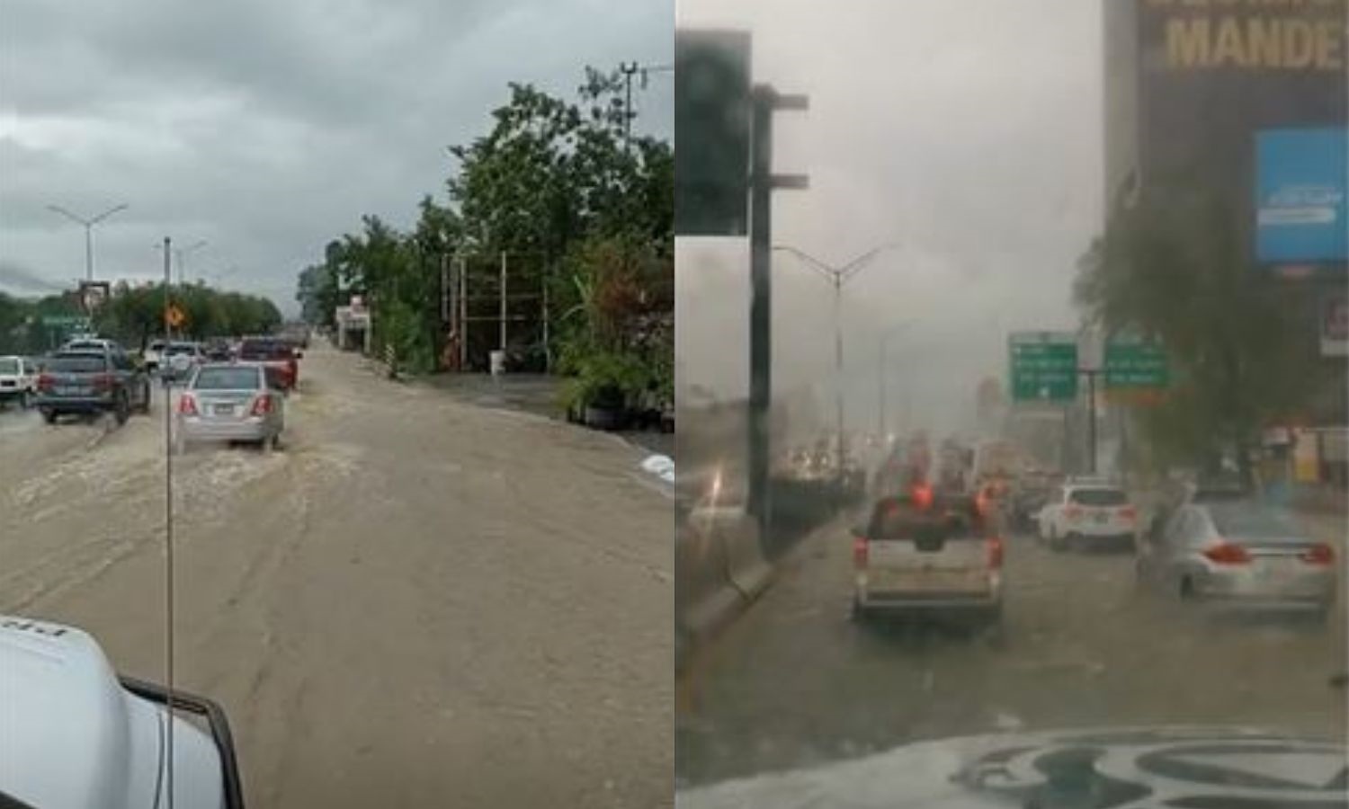 Lluvias Al Sur De Monterrey Provocan Caos Vial