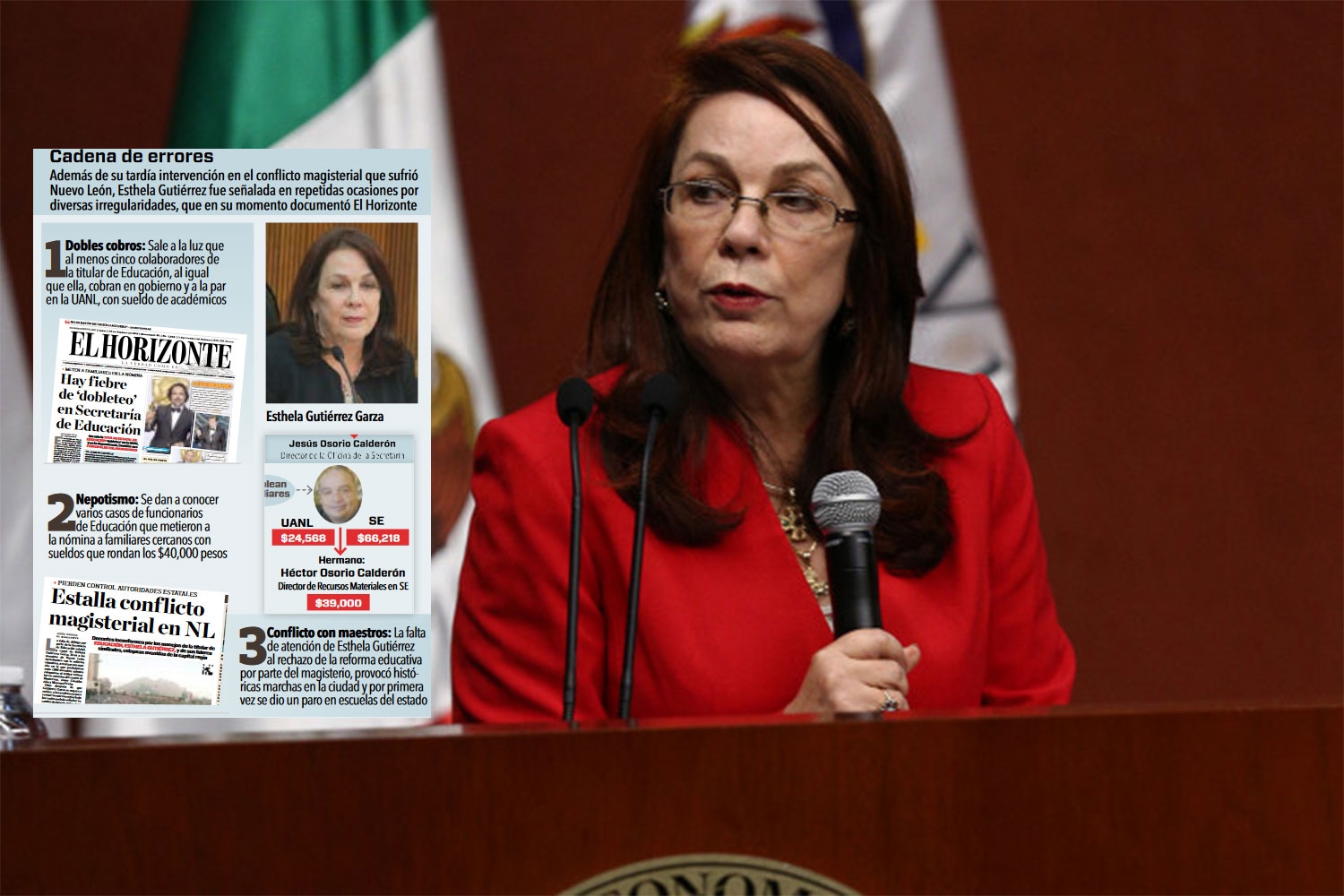 Remueven a Esthela Gutiérrez de su cargo