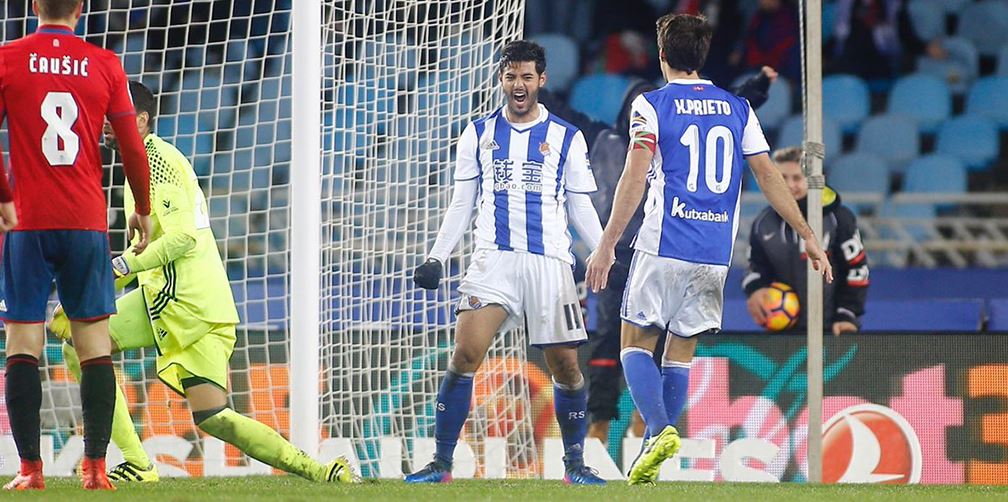 Carlos Vela luce con gol entre la legión mexicana en Europa