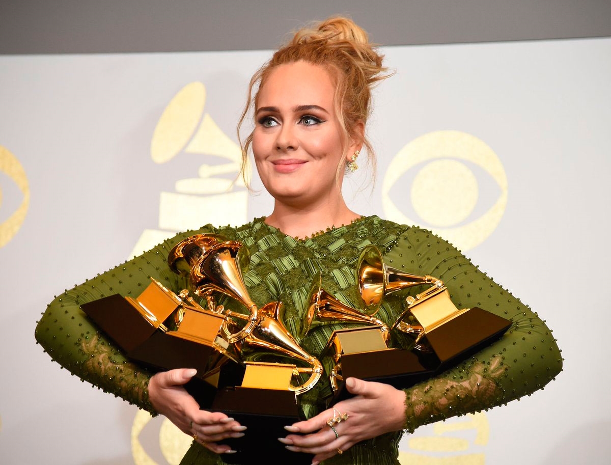 Adele, la gran vencedora en los Grammy