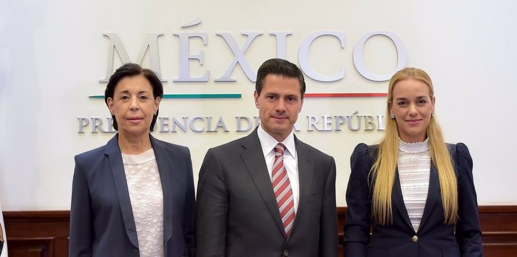 Se reúnen Peña Nieto y Lilián Tintori en Los Pinos; dialogan sobre crisis política en Venezuela
