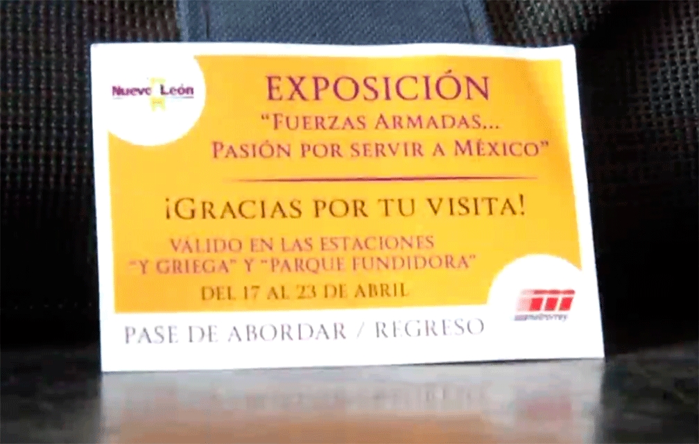 Regalan boletos para el Metro en expo de Fuerzas Armadas