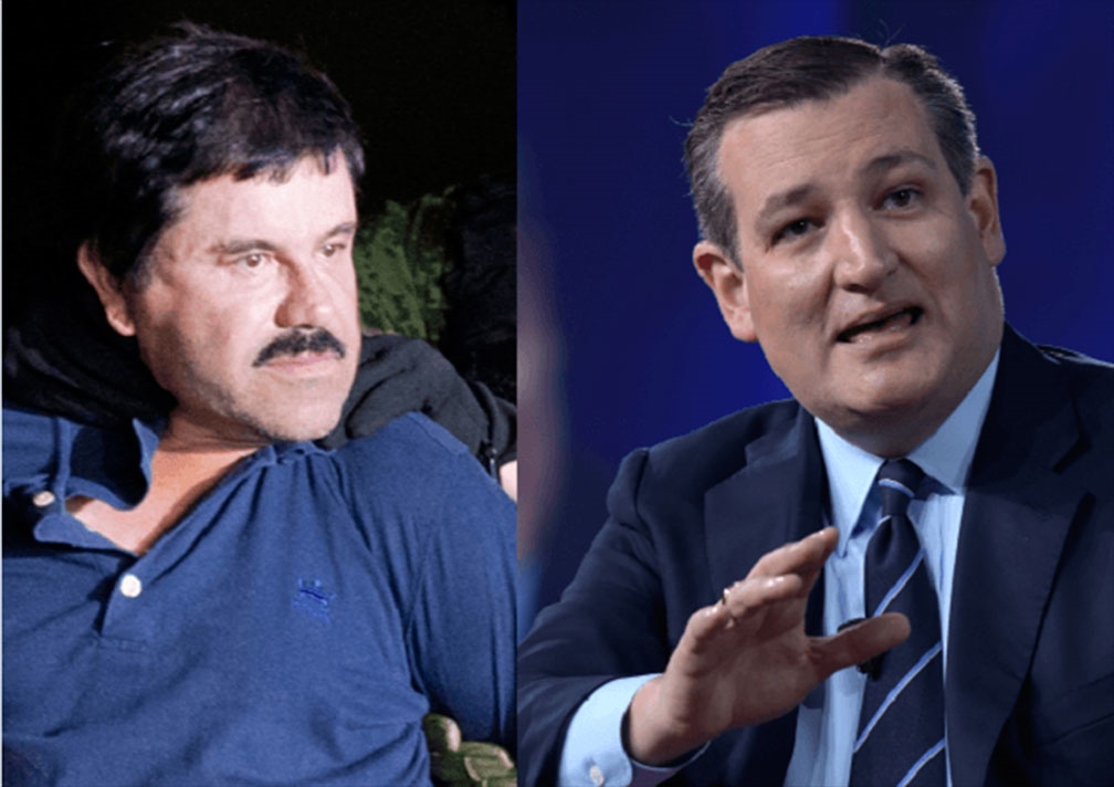 El senador Ted Cruz propone que El Chapo pague el muro de Trump