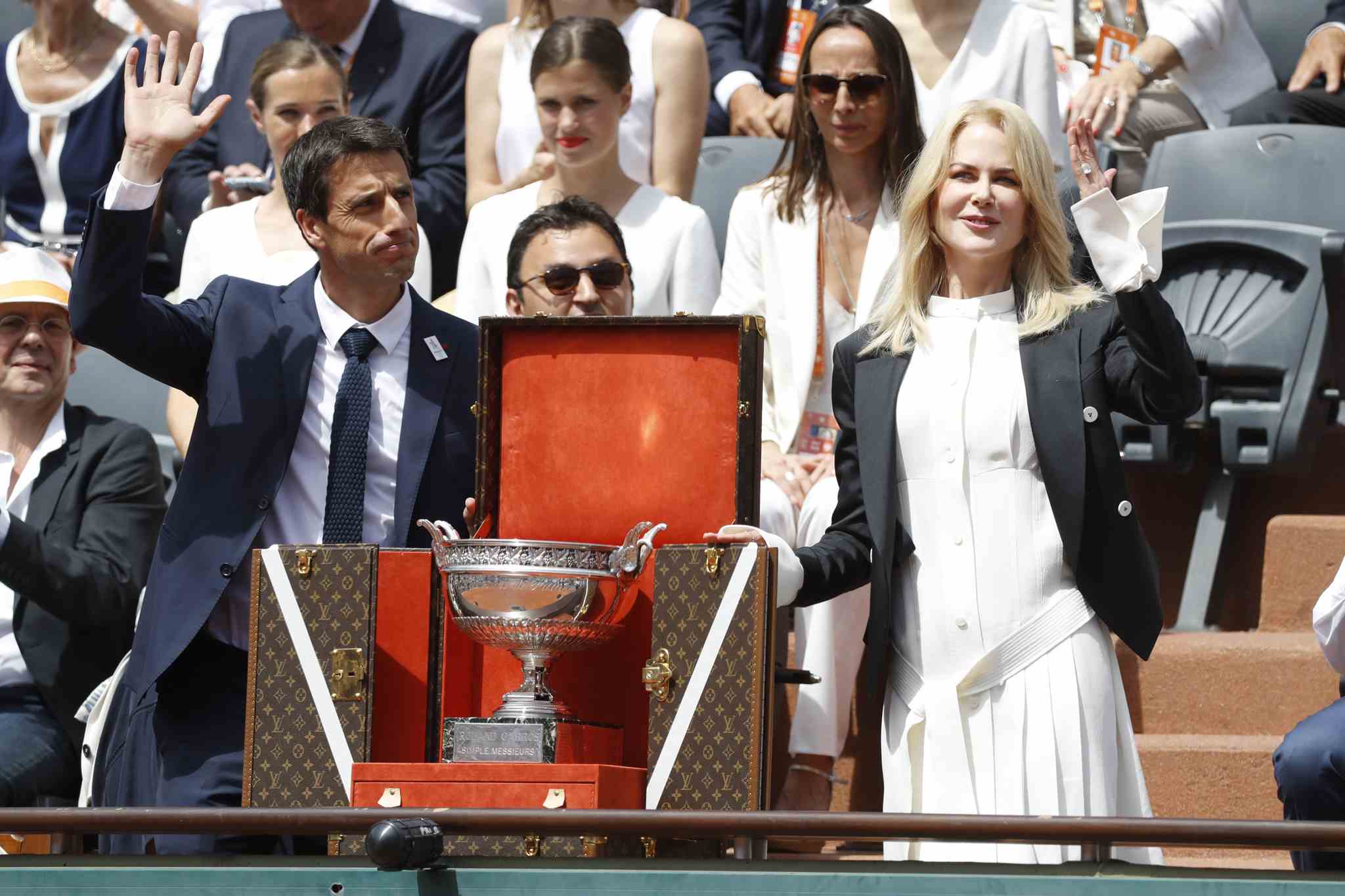 Famosos se reúnen en la final de Roland Garros