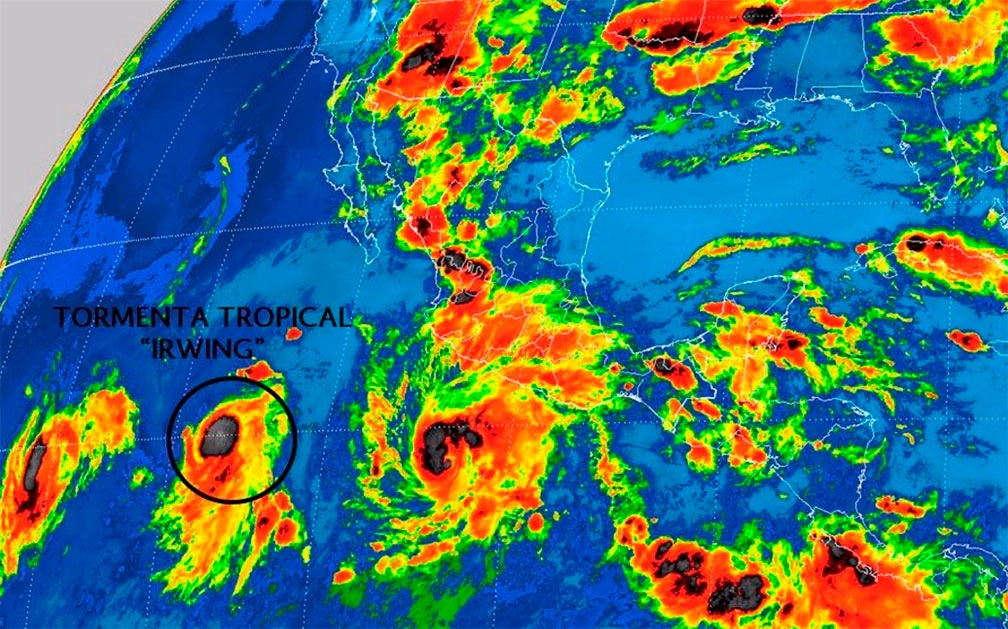 Prevalecerán tormentas nocturnas por efectos de Hilary