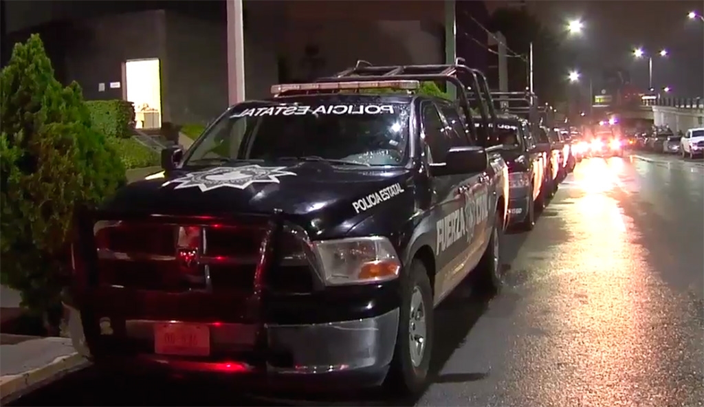 Se registra despliegue de elementos policiacos en Monterrey