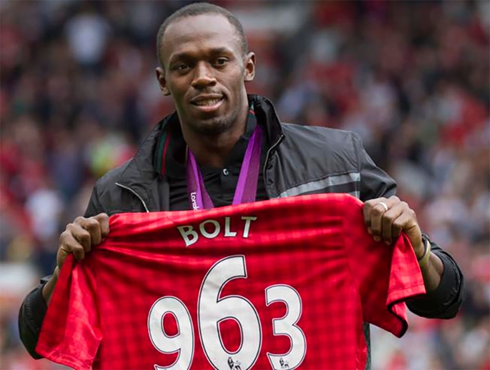 Usain Bolt participará en el partido con Manchester United