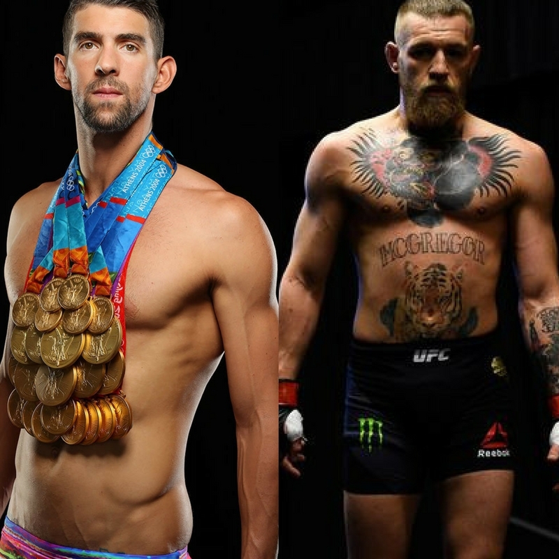 Michael Phelps reto a Conor McGregor