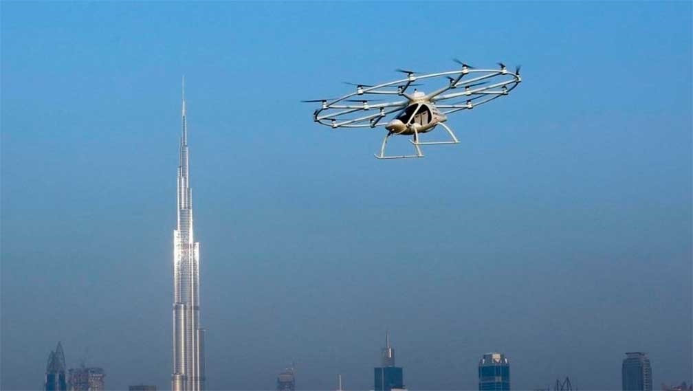Prueban primer taxi volador del mundo en Dubai