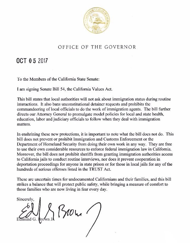 California ya es ´estado santuario´para inmigrantes