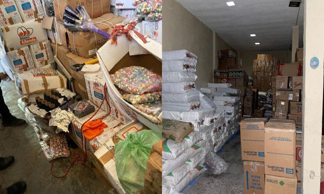 Finaliza cateo de bodega; decomisan 80 toneladas pirotecnia
