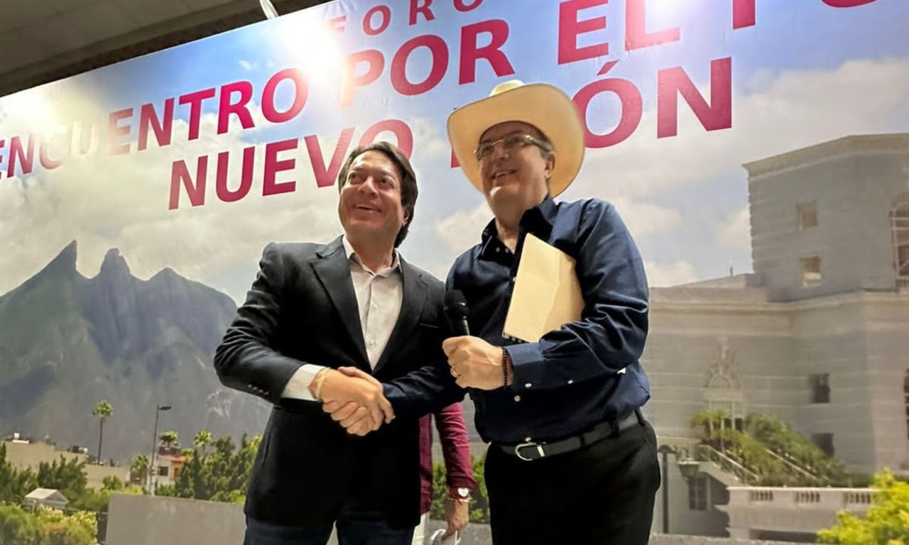 '¡Presidente, presidente!', corean a Ebrard en Nuevo León