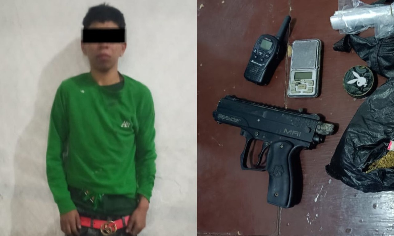Detienen a hombre tras amenazar a su familia con pistola