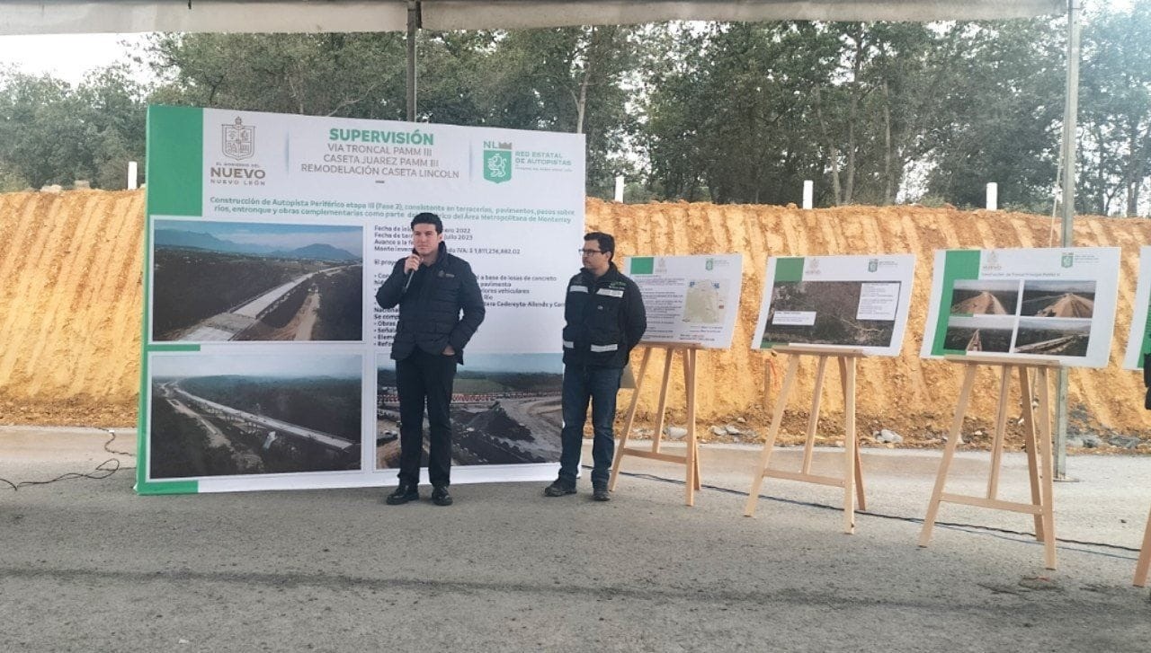 Supervisa Samuel obras del Periférico; estarán en junio 2023