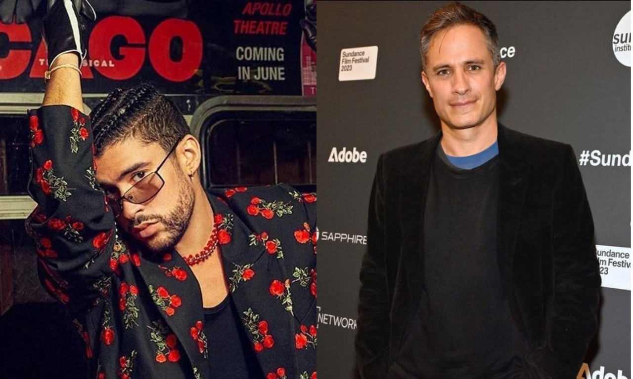 Filtran fotos de beso entre Bad Bunny y Gael García