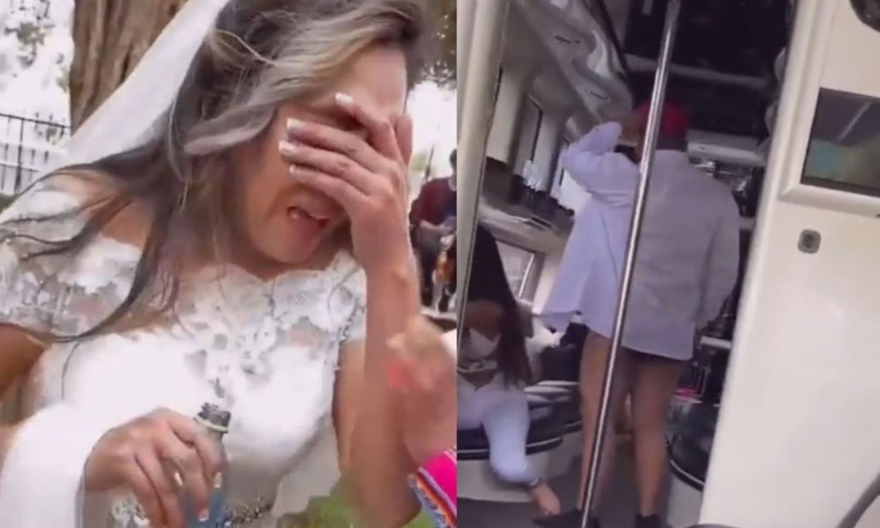 Descubren a hombre siendo infiel el día de su boda