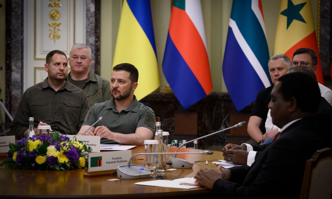 Zelenskyy se reúne en Kiev con gobernantes de África
