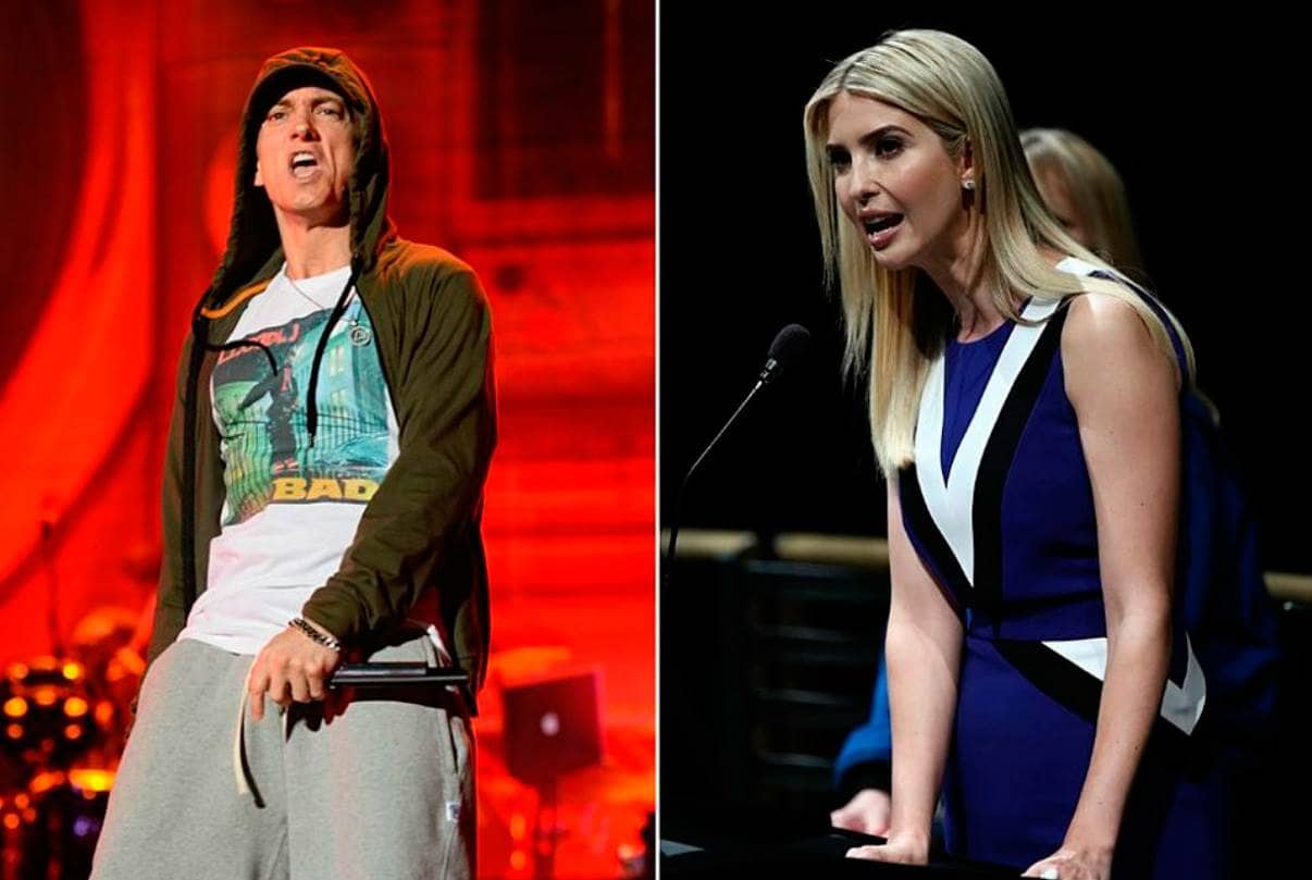 Fantasea Eminem con secuestrar a Ivanka Trump en su último disco