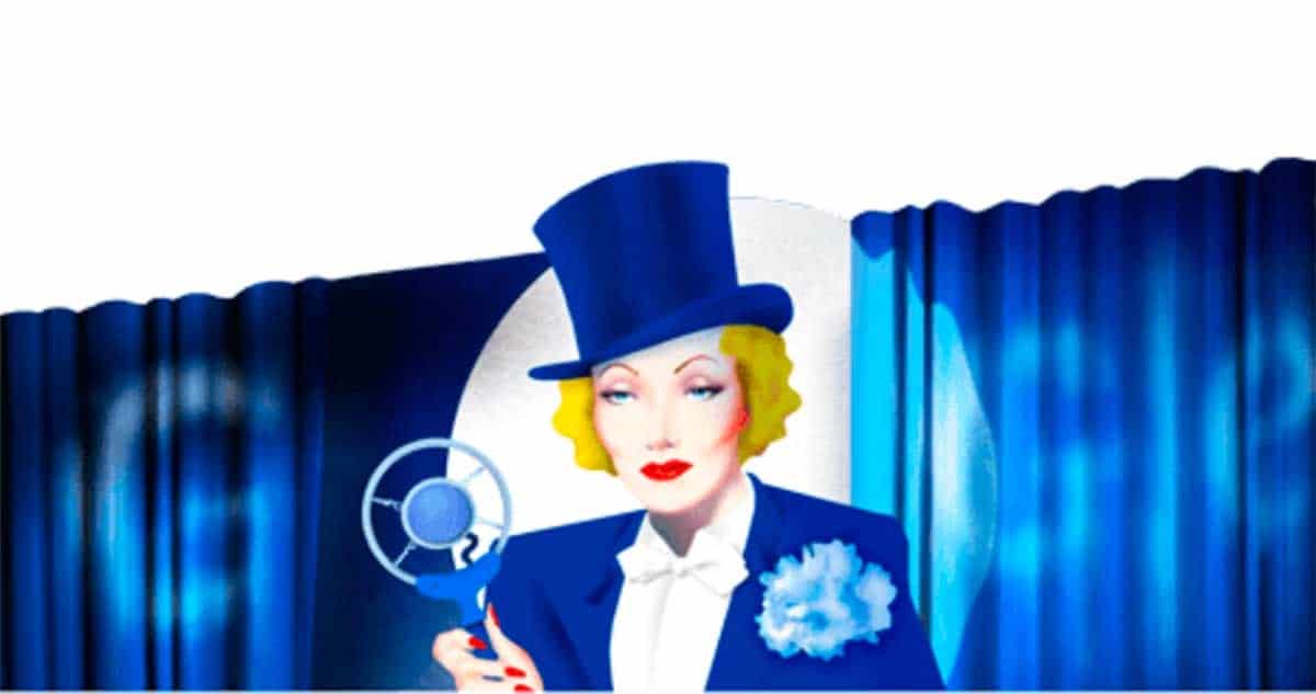Google dedica doodle a la actriz alemana Marlene Dietrich