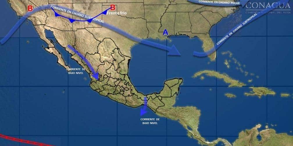 Nuevo frente frío provocará vientos fuertes y temperatura fresca