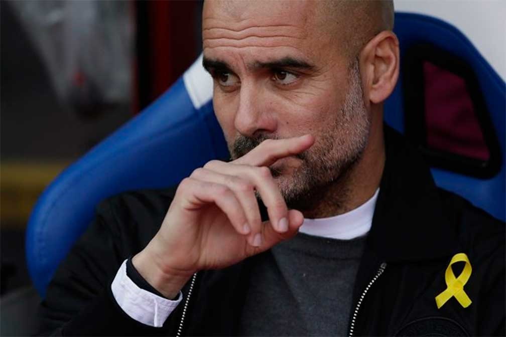 Sancionan a Pep Guardiala por mostrar lazo en apoyo a políticos presos de Cataluña