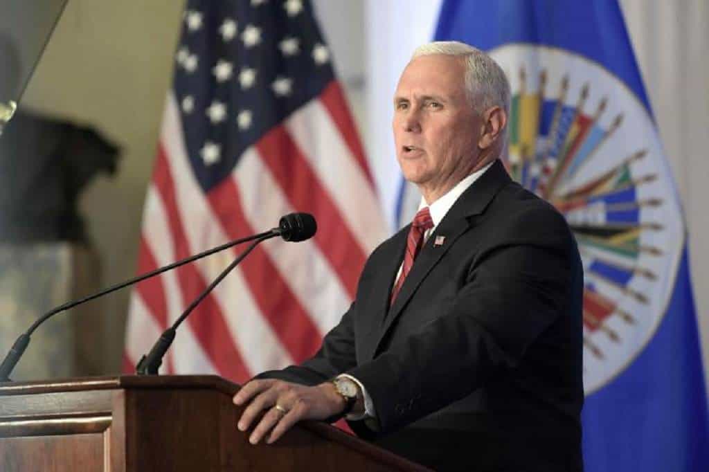 Lanza Pence amenaza a Venezuela