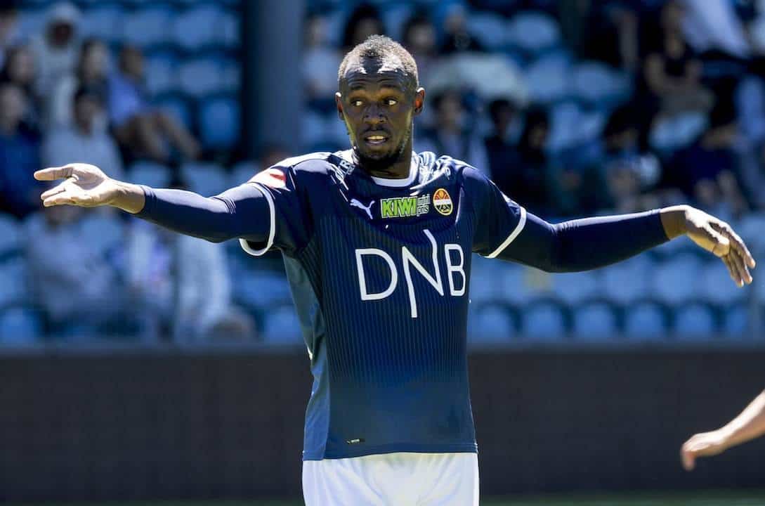 Debuta Usain Bolt como futbolista con derrota