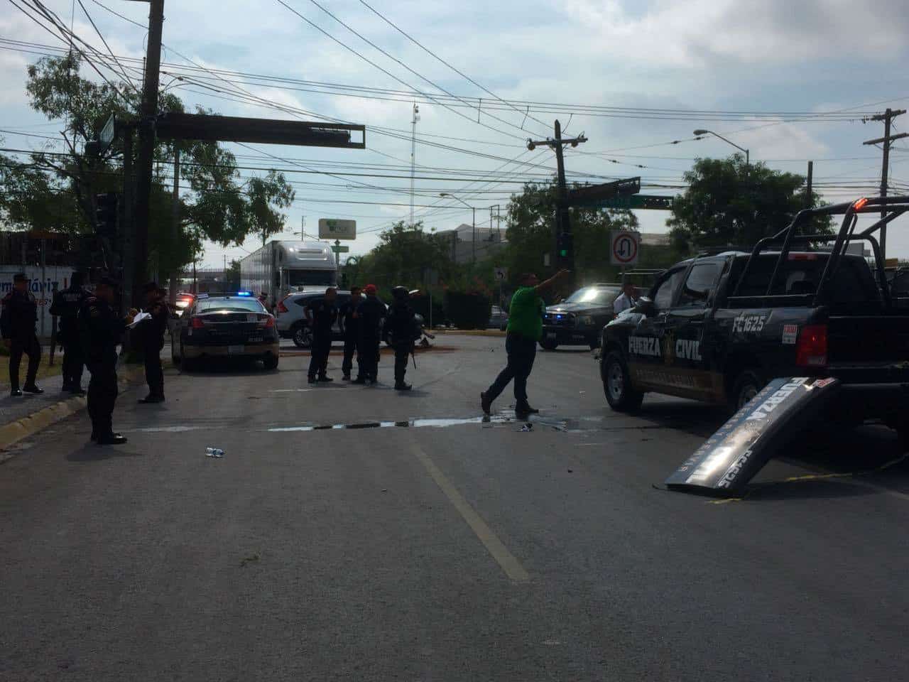 Se lesionan tres policías de Fuerza Civil  tras choque