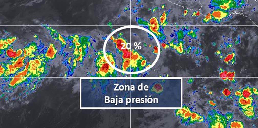 Meteorológico vigila zonas de baja presión en el océano Pacífico