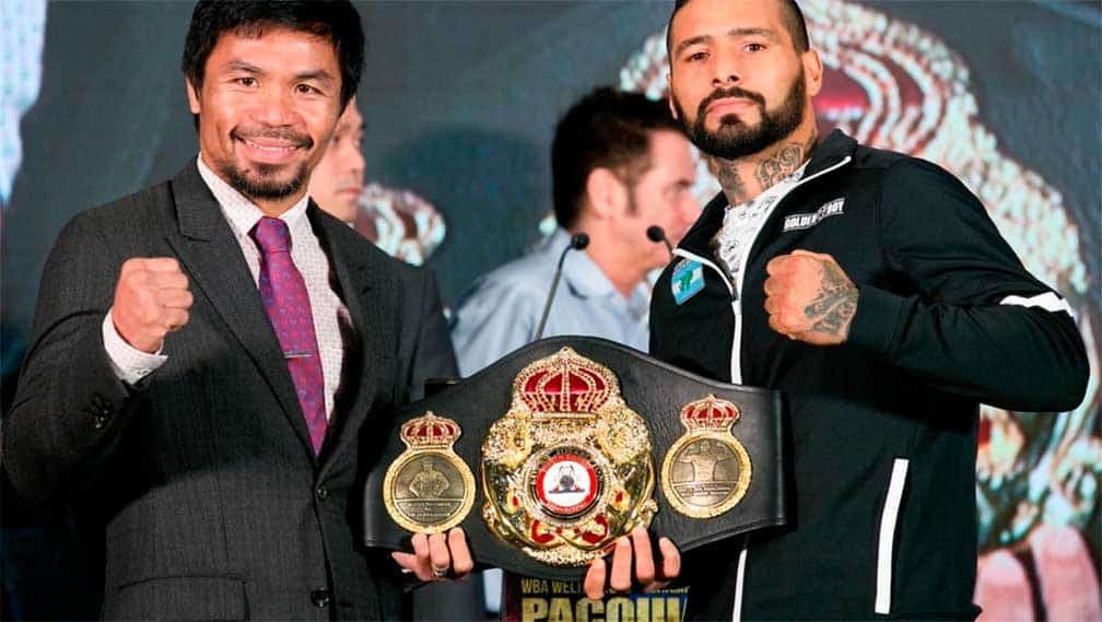 Pacquiao regresa al ring y buscará destronar a Lucas Matthysse
