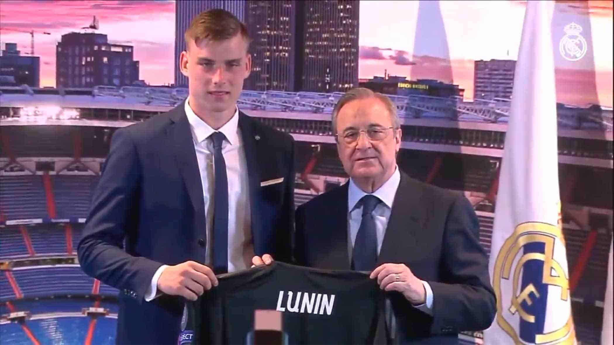 Andriy Lunin es presentado como nuevo portero del Real Madrid
