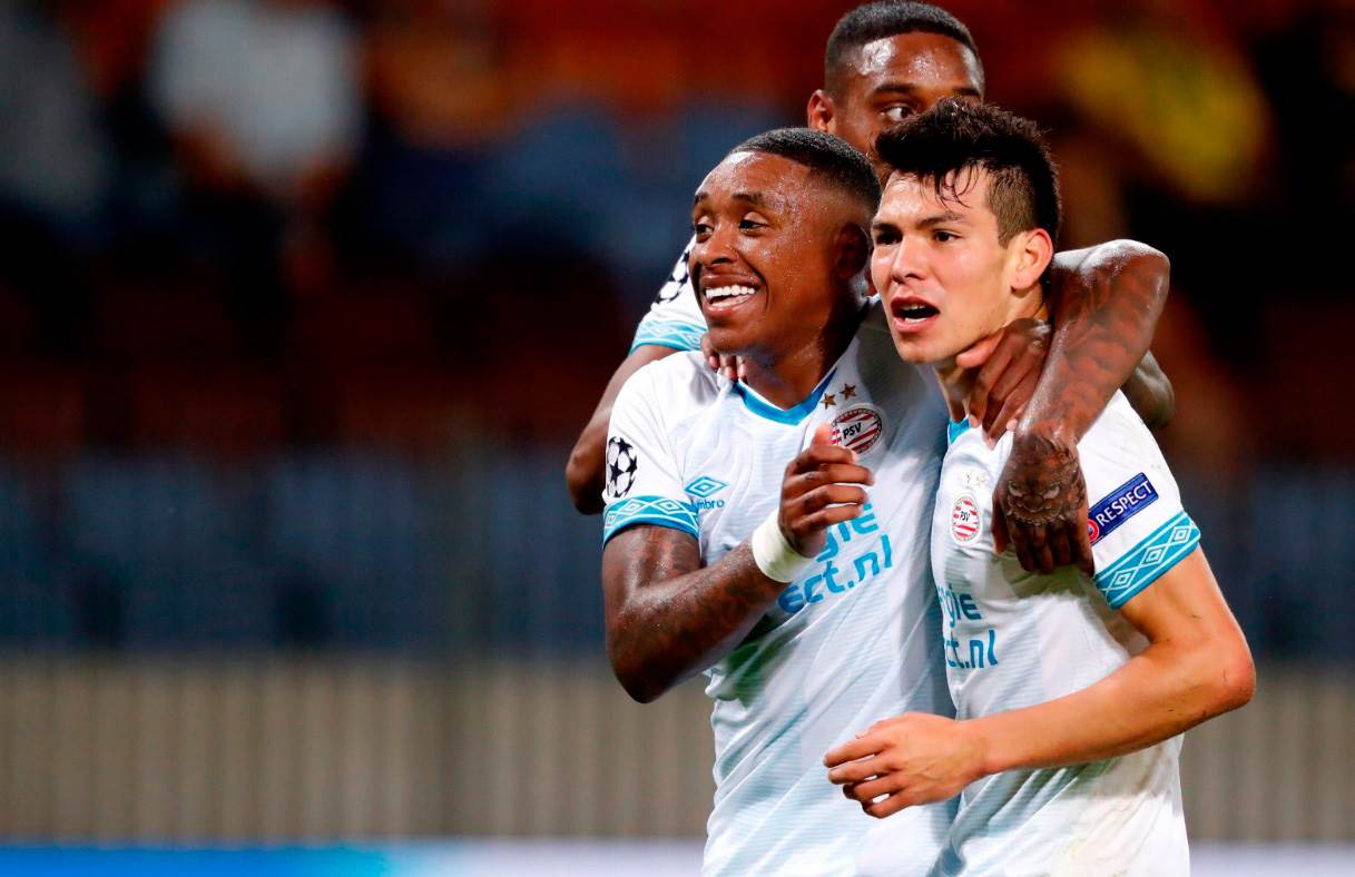 Chucky Lozano marca gol y PSV gana en la Champions