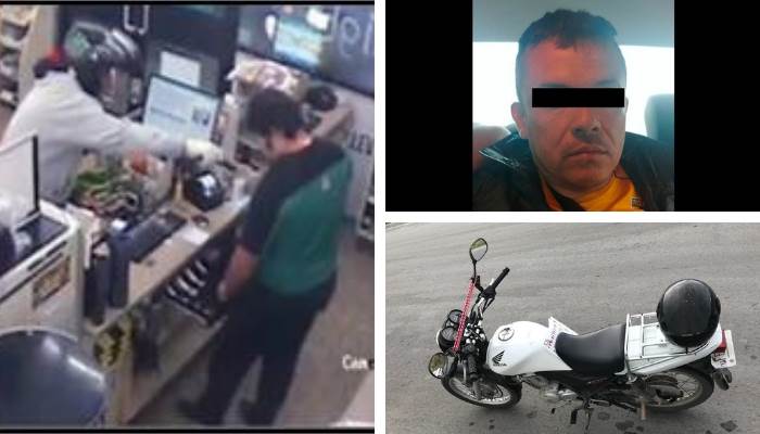 Detienen a asaltante motorizado implicado en 20 atracos