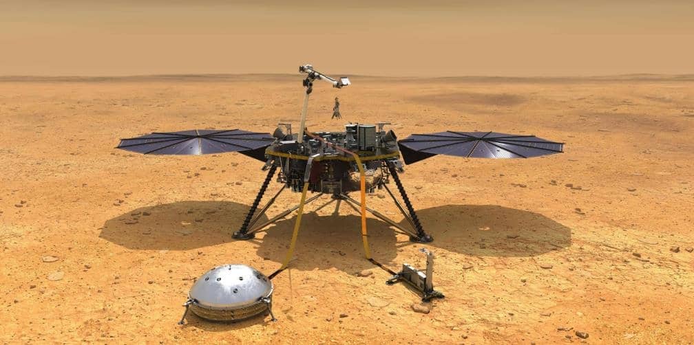 Sonda InSight de la NASA aterriza con éxito en Marte