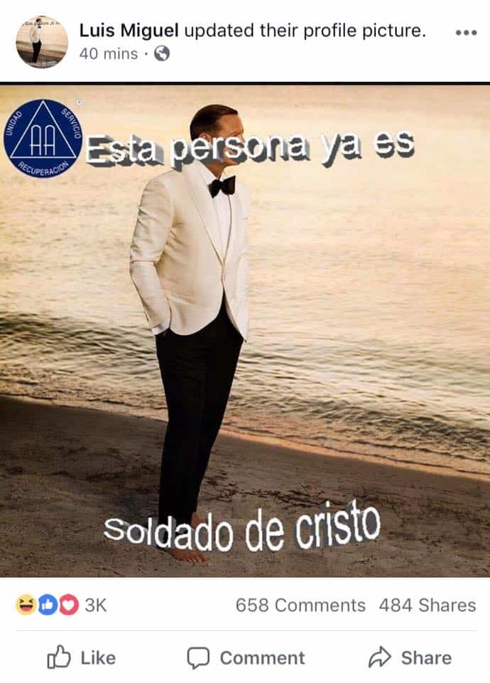 Hackean cuenta de Facebook de Luis Miguel; publican graciosos memes