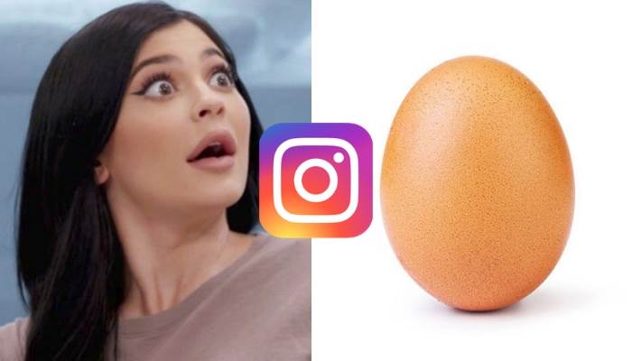 Un huevo rompe récord de Kylie Jenner en Instagram