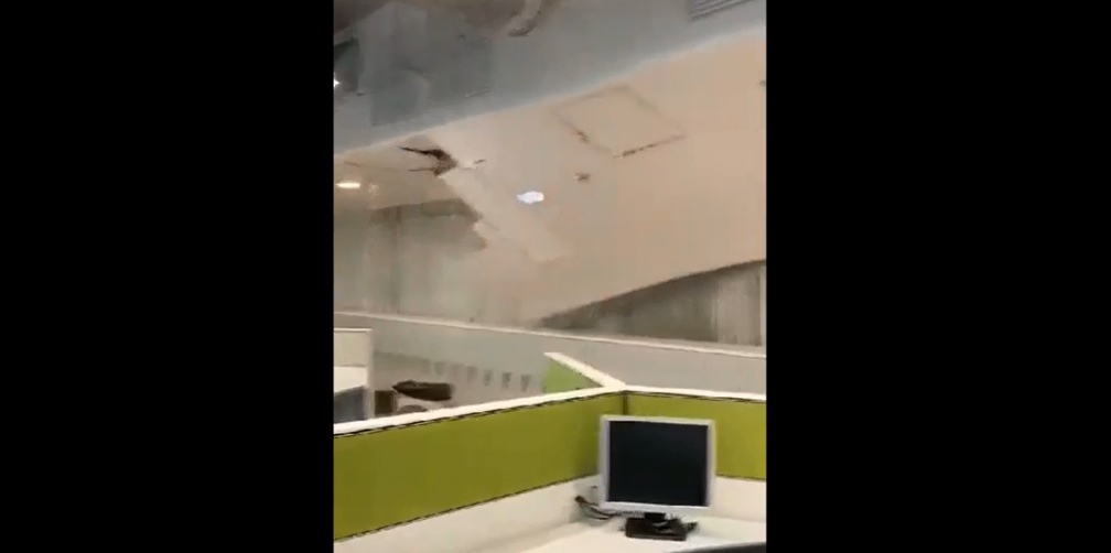 Divulgan colapso de techo en oficinas del Tec en Nuevo Sur