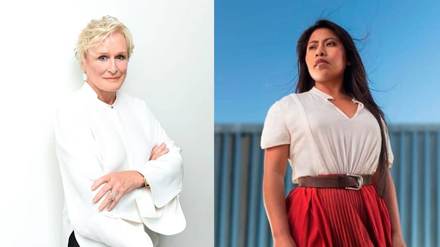 Glenn Close reconoce el talento de Yalitza Aparicio