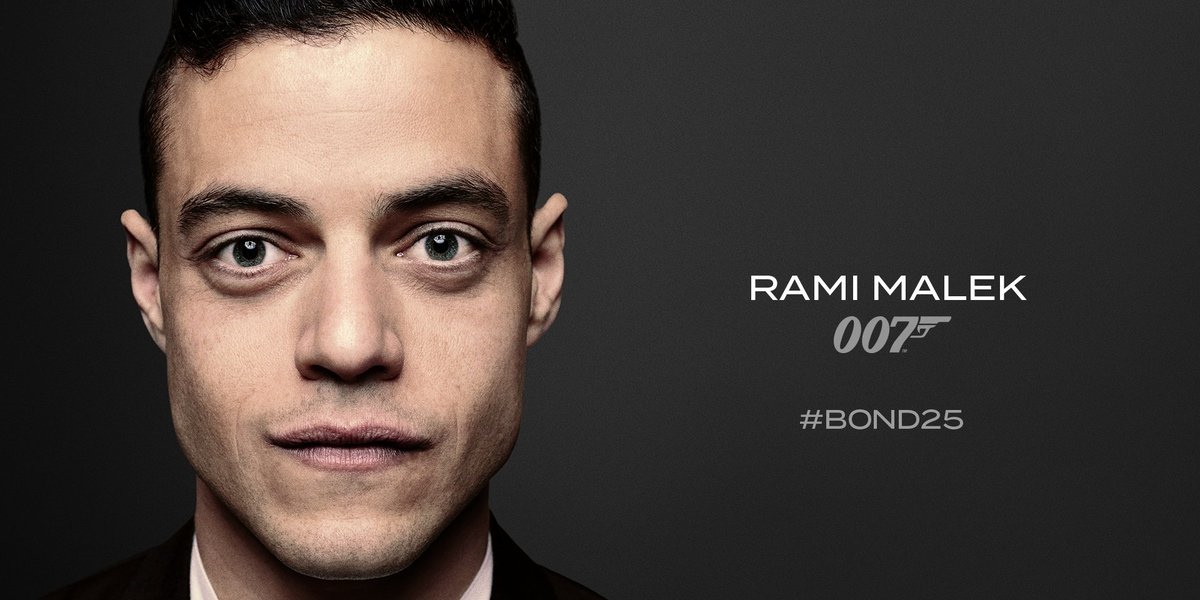 Confirman que Rami Malek será el villano de la nueva cinta de James Bond