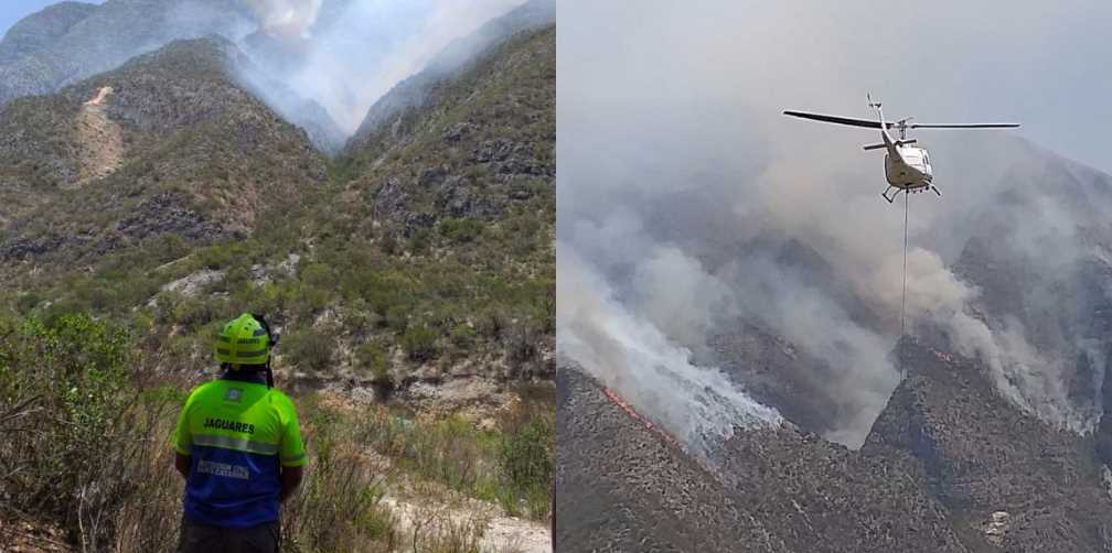 Empeoran incendios contaminación en NL
