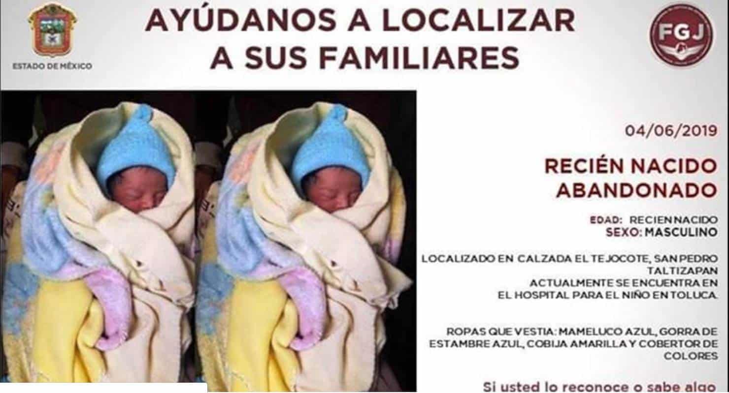 Tiran a bebé cerca de aguas negras