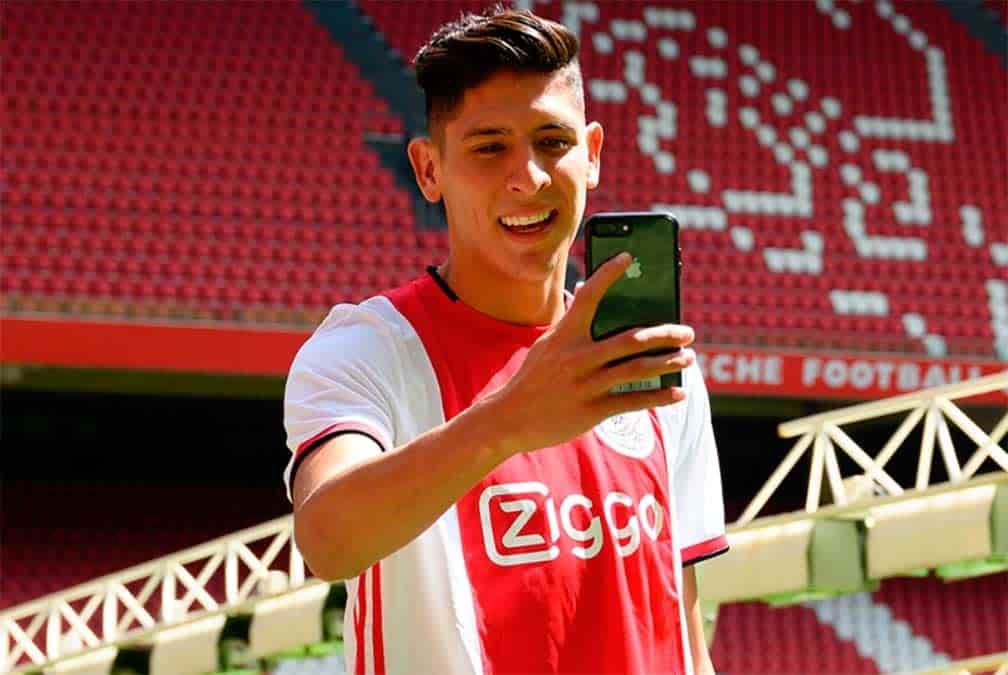 El Ajax hace presentación oficial del mexicano Edsón Álvarez