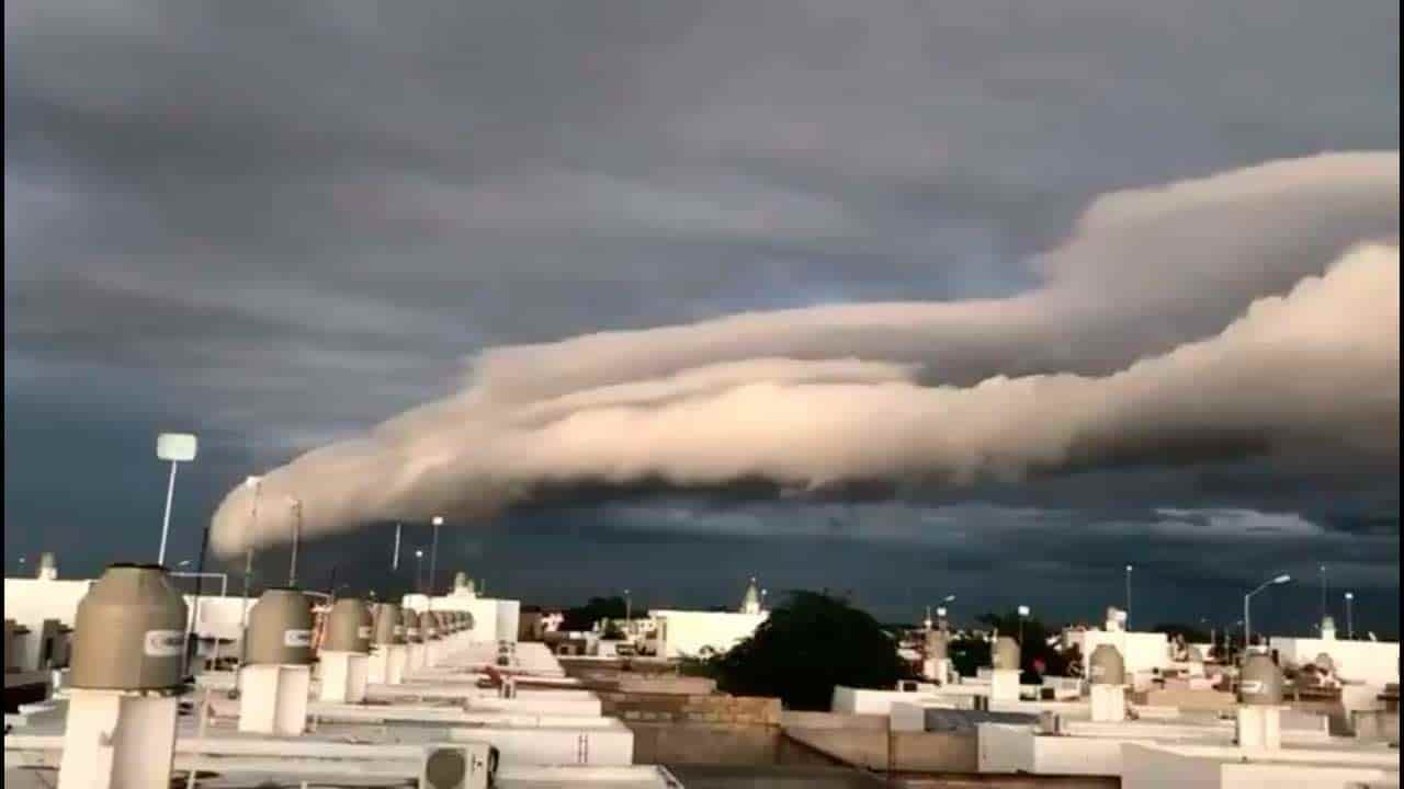 Espectacular nube impresiona a los habitantes de Mérida, Yucatán