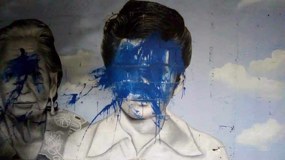 Jóvenes vandalizan murales recién entregados en San Nicolás