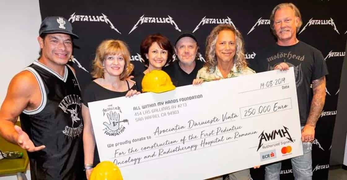 Metallica dona 250 mil euros para construir un hospital oncológico para niños