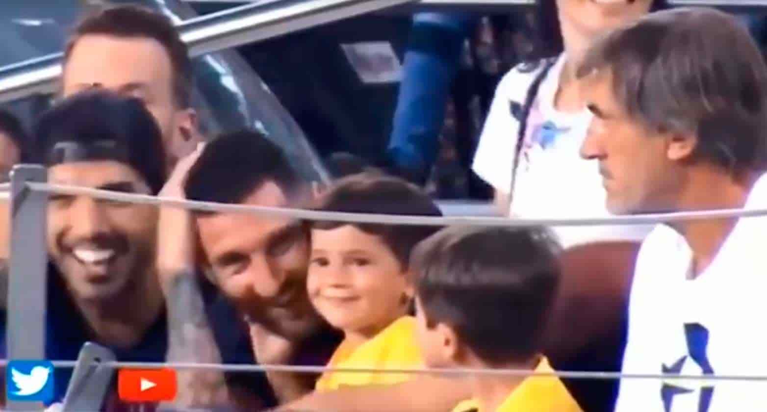 Mateo Messi festeja 'gol fantasma' y se viraliza