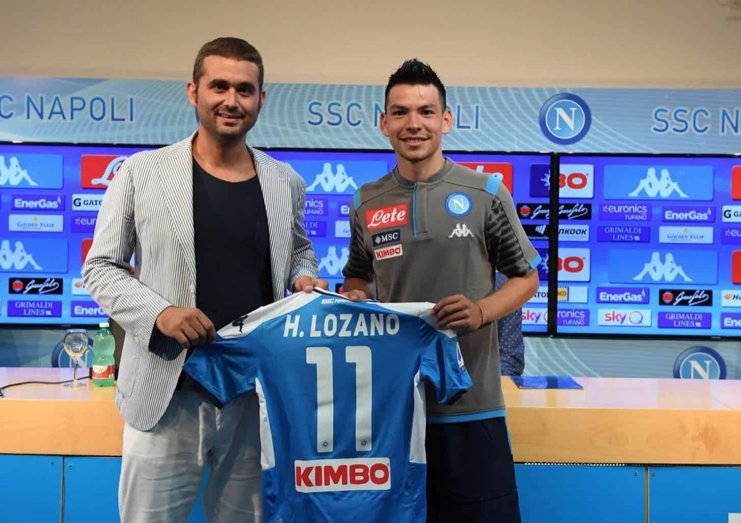 Afirma 'Chucky' Lozano es un honor jugar en el Nápoles