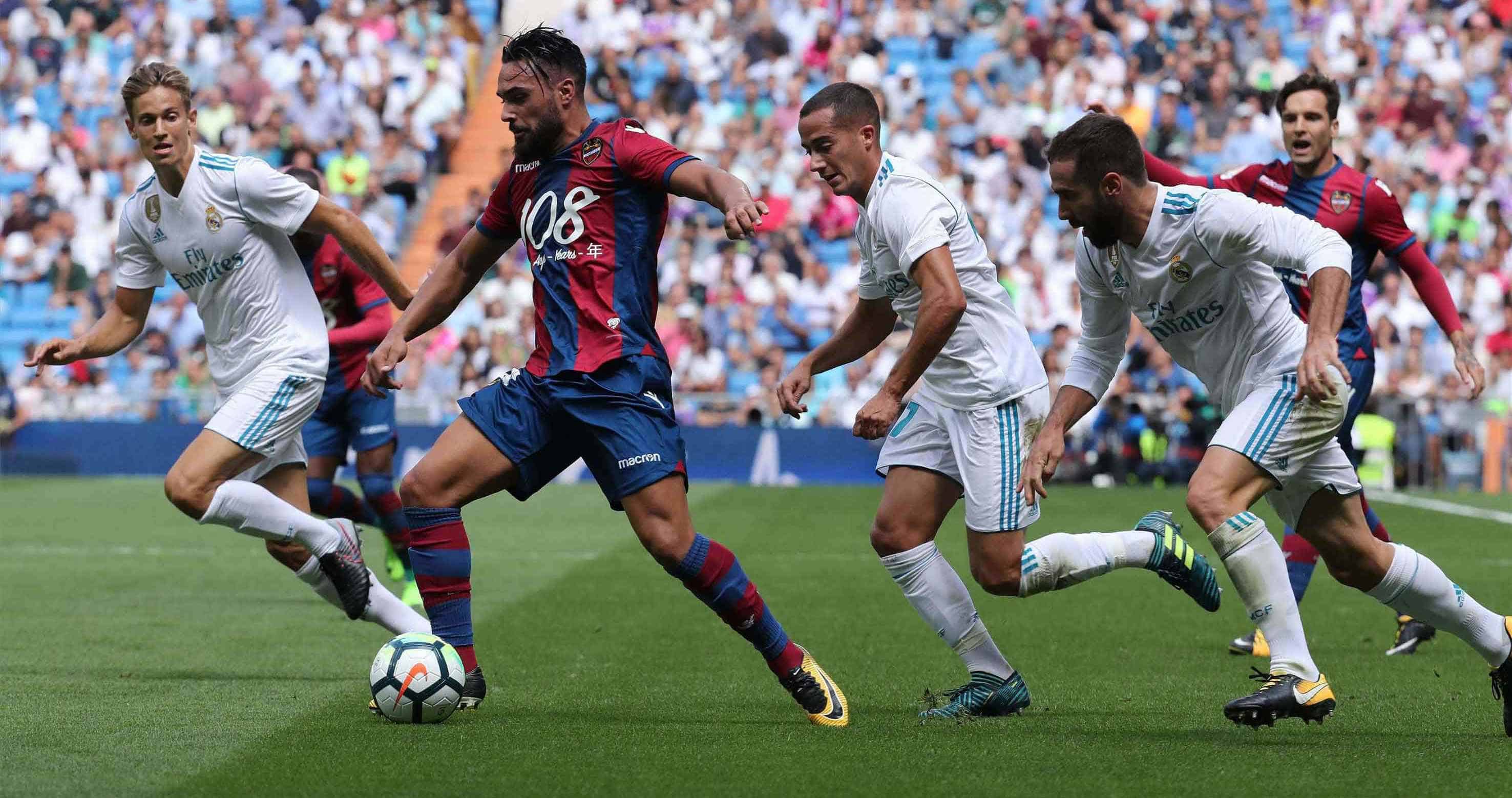 Real Madrid se impone 3-2 a un Levante que lo hizo sufrir
